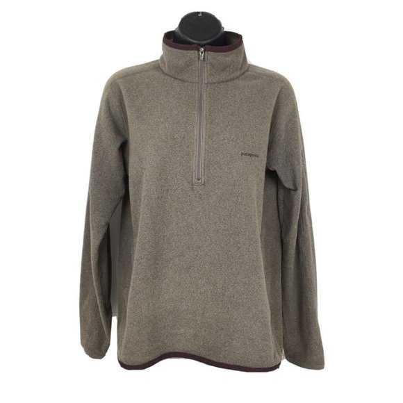 Patagonia Sweaters - Patagonia Womens Fleece Pullover Half Zip Brown S